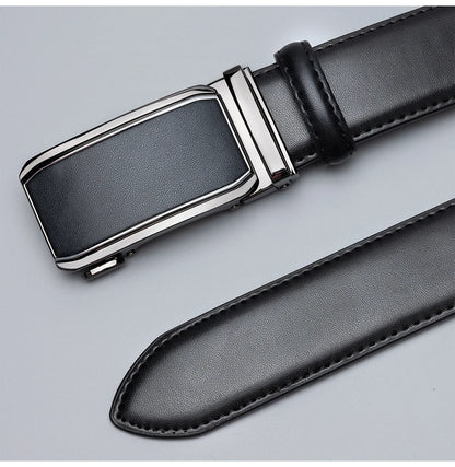 FlexFit Automatic Leather Belt – Perfect Fit, No Holes, Premium Click Buckle